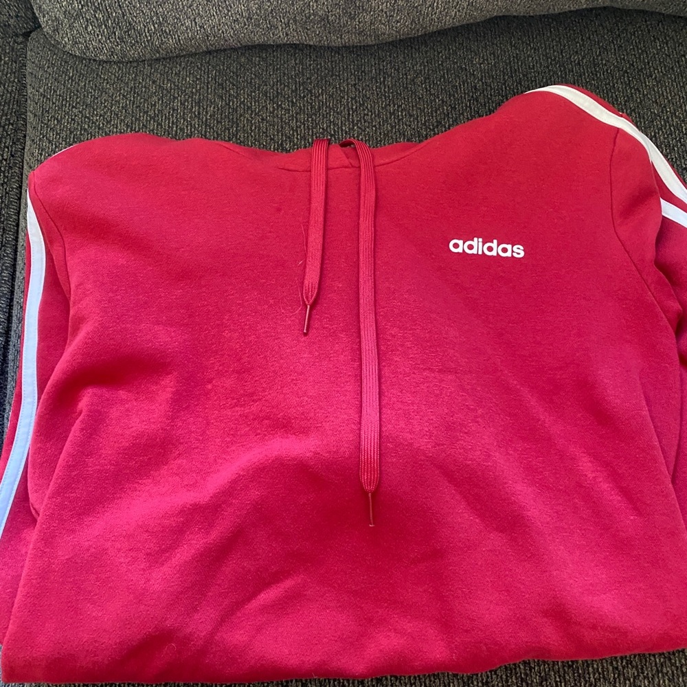 Red adidas sweatshirt